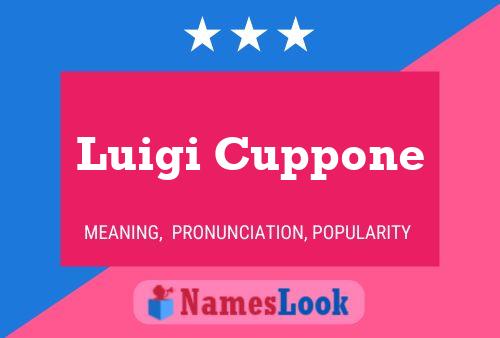 Luigi Cuppone Name Poster