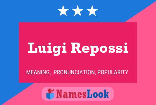 Luigi Repossi Name Poster