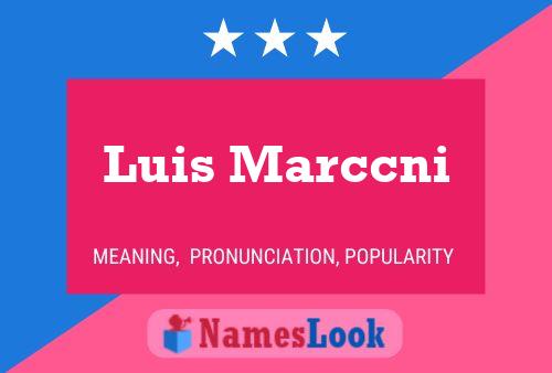 Luis Marccni Name Poster