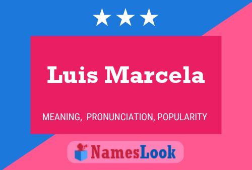 Luis Marcela Name Poster