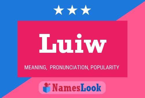 Luiw Name Poster