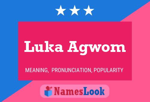 Luka Agwom Name Poster