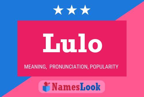 Lulo Name Poster