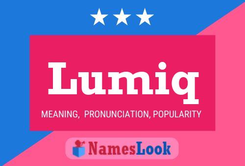 Lumiq Name Poster