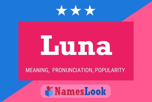 Luna Name Poster