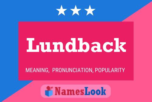 Lundback Name Poster