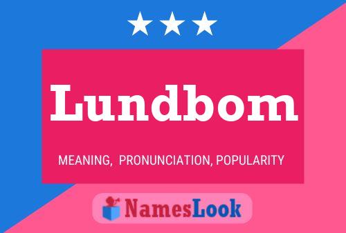 Lundbom Name Poster