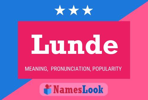 Lunde Name Poster