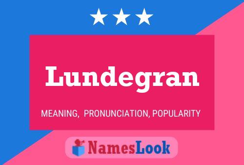 Lundegran Name Poster