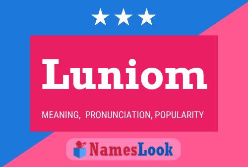 Luniom Name Poster