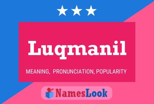 Luqmanil Name Poster