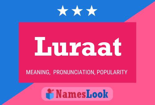 Luraat Name Poster