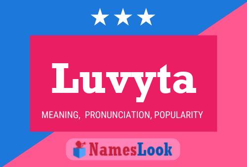 Luvyta Name Poster