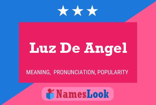 Luz De Angel Name Poster