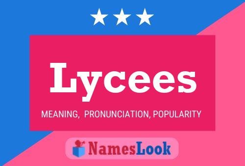 Lycees Name Poster