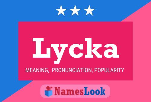 Lycka Name Poster