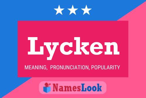 Lycken Name Poster