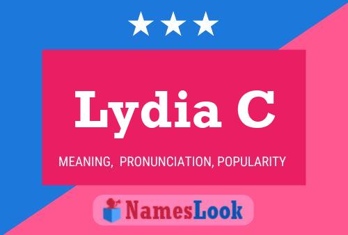 Lydia C Name Poster