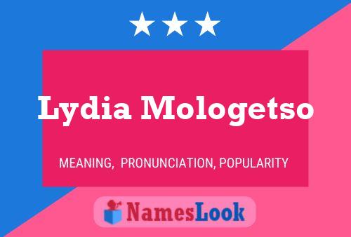 Lydia Mologetso Name Poster