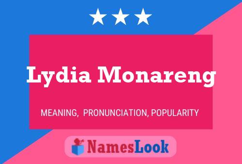 Lydia Monareng Name Poster