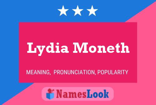 Lydia Moneth Name Poster