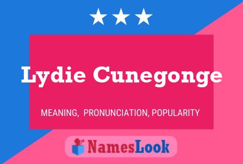 Lydie Cunegonge Name Poster