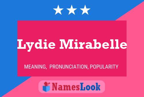 Lydie Mirabelle Name Poster