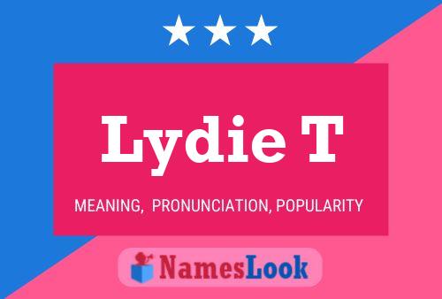 Lydie T Name Poster