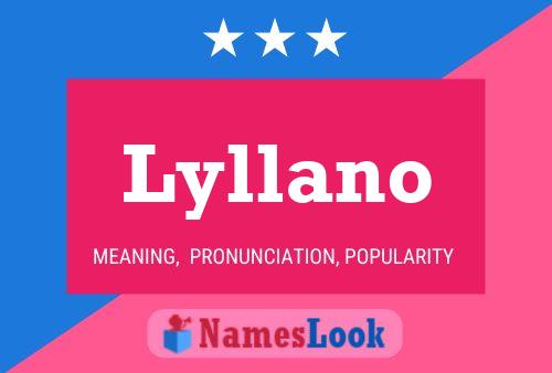 Lyllano Name Poster