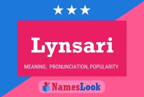 Lynsari Name Poster