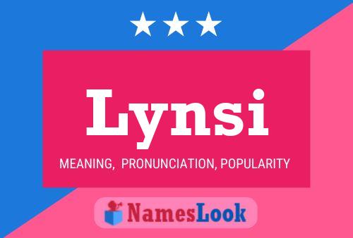 Lynsi Name Poster