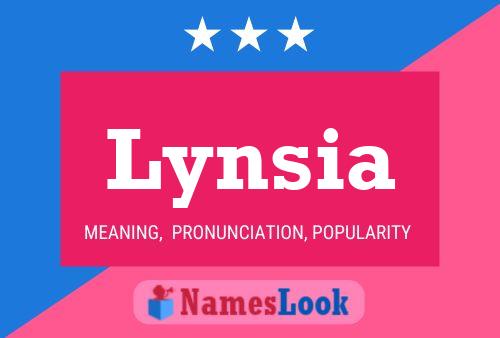 Lynsia Name Poster