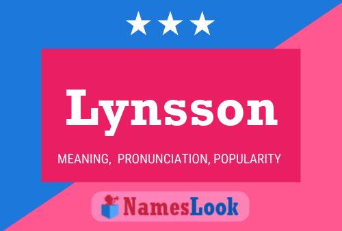 Lynsson Name Poster