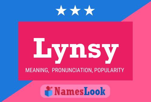 Lynsy Name Poster