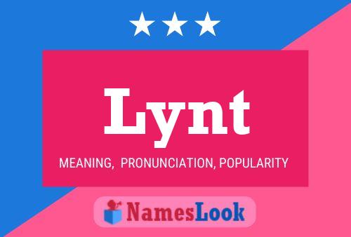 Lynt Name Poster