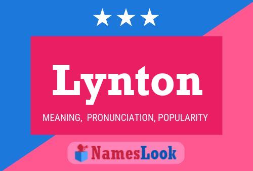 Lynton Name Poster