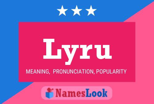 Lyru Name Poster