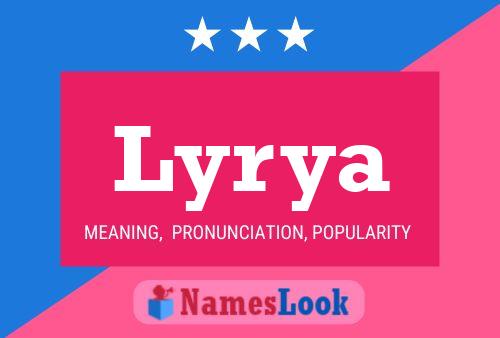 Lyrya Name Poster