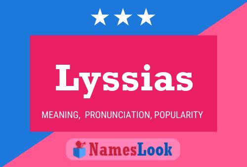 Lyssias Name Poster