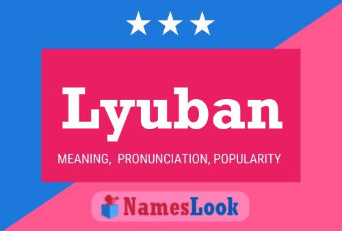 Lyuban Name Poster