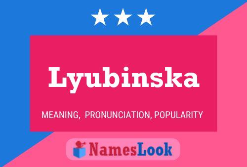 Lyubinska Name Poster