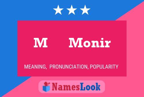 M      Monir Name Poster