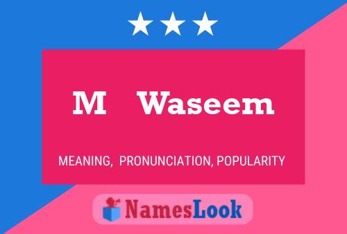 M    Waseem Name Poster