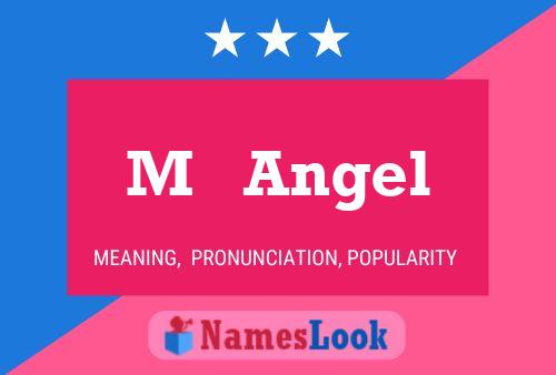 M   Angel Name Poster