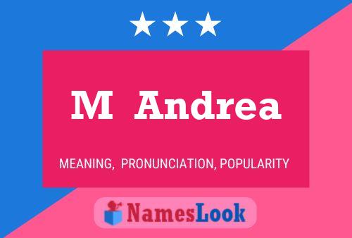 M  Andrea Name Poster