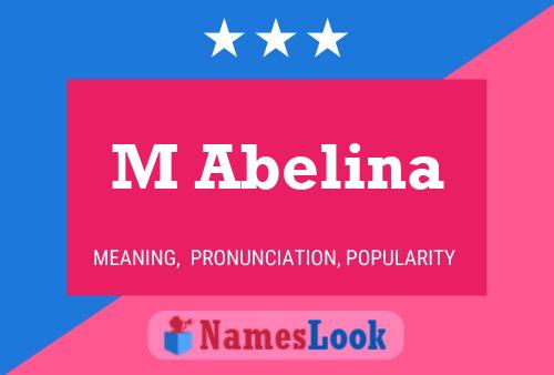 M Abelina Name Poster