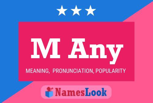 M Any Name Poster