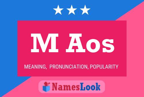 M Aos Name Poster