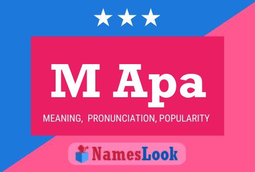 M Apa Name Poster