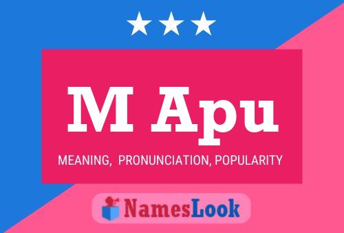 M Apu Name Poster